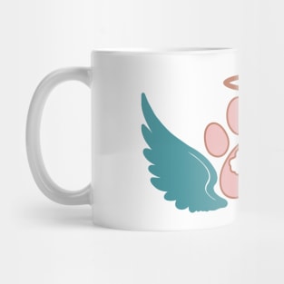 Dog Memorial Angel Wings Sublimation Mug